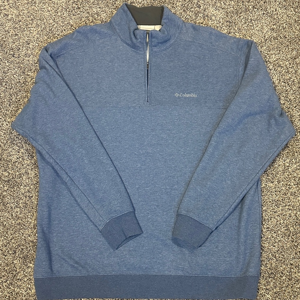 Columbia Men's Zip-Up Sweater in Blue